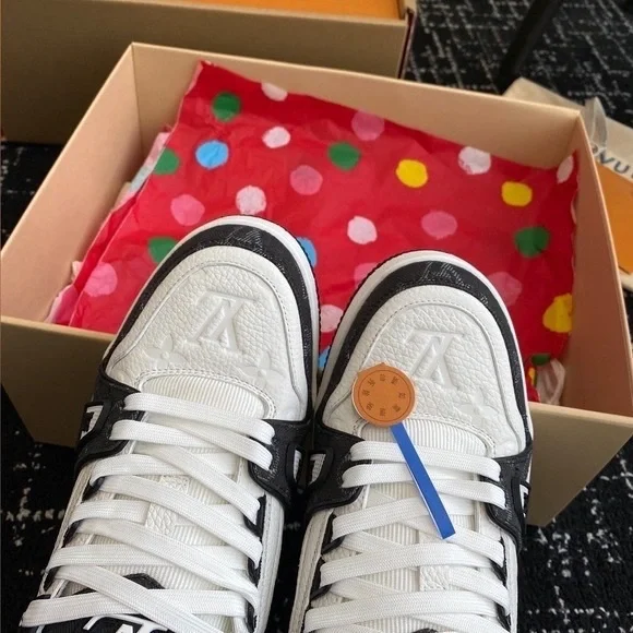 Louis Vuitton Black and White Sneakers